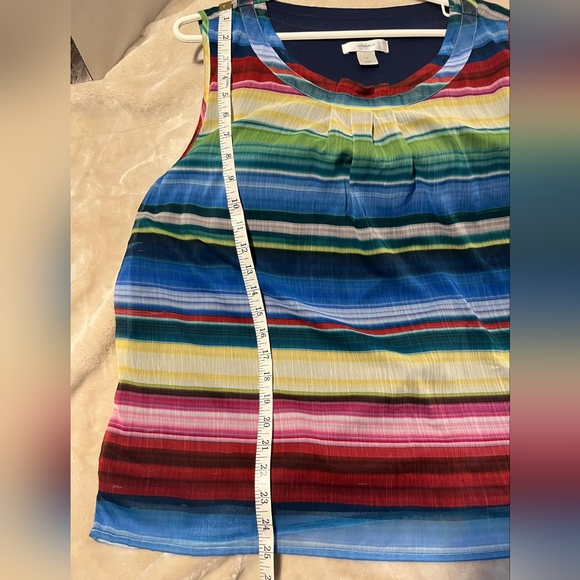 CJ Banks Colorful Summer Breeze Tank Top, Size 1X - Flawless Condition EVC - Picture 7 of 7